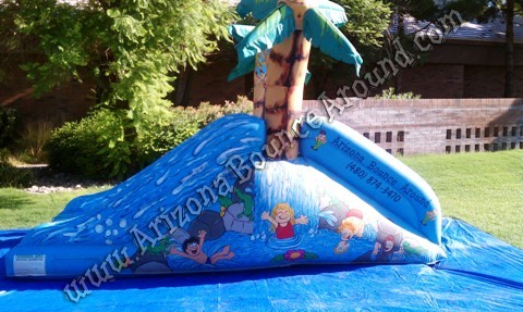 Dual lane toddler water slide rental for small kids Phoenix, Scottsdale Arizona